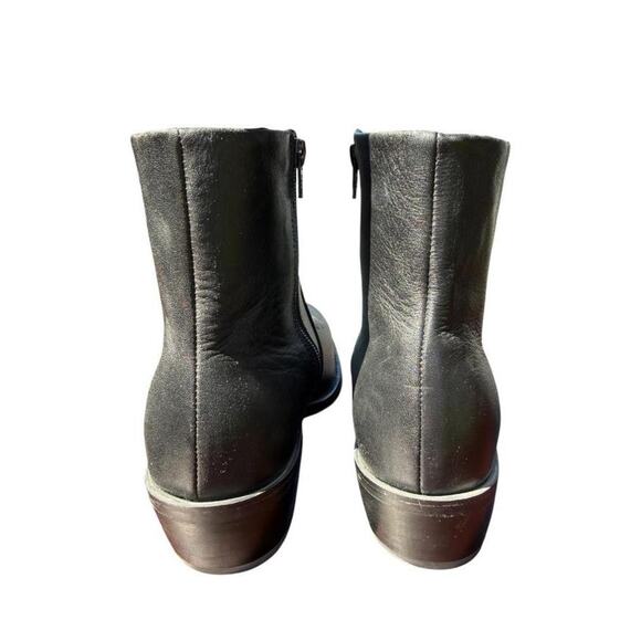 Durango Western Side Zip Dress Cowboy Boot Black Leather Men size 7.5 EE main image 6